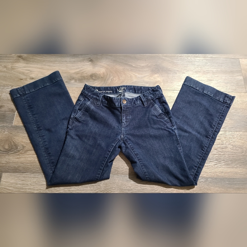 LOFT‎ dark blue Jeans with button Pockets size 2P